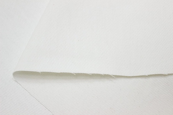 Джинс с ворсом цв.Молочно-белый, ш.1.5м, хлопок-100%, 330гр/м.кв