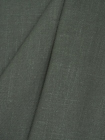 Конопля с хлопком-диагональ цв.Темный серо-зеленый, ш.1.4м, конопля-80%, хлопок-20%, 246гр/м.кв