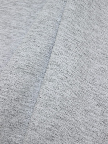 Футер 2-х нит. петля цв.Св.серый меланж, ш.1.9м, Пенье, хл-94%, лайкра-6%, 240гр/м.кв