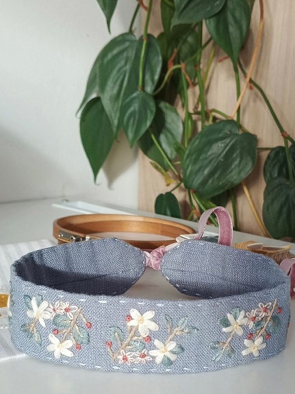 Аксессуар для шеи из льна