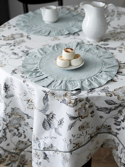 Скатерть из ткани Дак/Duck "Элегия цветов"