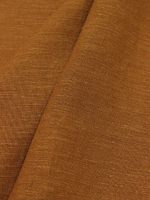 Лен с вискозой с эффектом мятости цв.Т.коричневая карамель, ш.1.45м, лен-53%, вискоза-47%