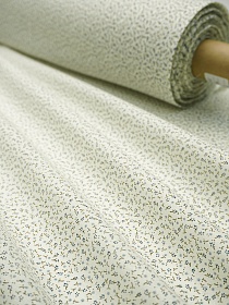 Импорт. хлопок (ситец) "Очень мелкие синие цветы на молочном", ш.1.56м, хлопок-100%, 80гр/м.кв