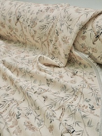 Лен с вискозой (Digital) "Гармония природы" цв.св.телесно-бежевый, СОРТ2, ш.1.35м, лен-70%, вискоза-30%, 180гр/м.кв