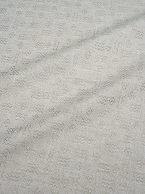 Полульняной жаккард "Египтянка" цв.бежево-серый, ш.1.55м, лен-42%, хлопок-58%, 180гр/м.кв