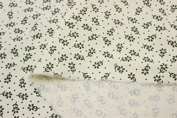 Плательный хлопок "Алгома" цв.темно-зеленый, ш.1.53м, хлопок-100%, 125гр/м.кв