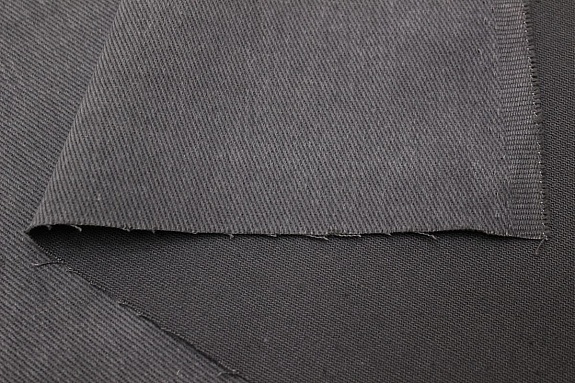 Мерный лоскут(ткань в отрезах) - Джинс с ворсом цв.Темный кофейно-серый, ш.1.5м, хлопок-100%, 330гр/