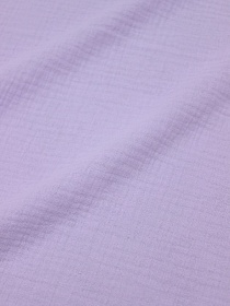 Муслин двухслойный с эффектом жатости цв.Светлый глициновый, ш.1.35м, хлопок-100%, 110гр/м.кв