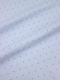 Сатин "Редкое коричневое пшено на св.голубом", ш.1.61м, хлопок-100%, 110гр/м.кв