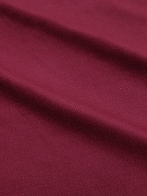 Мерный лоскут( ткань в отрезах) Бархат цв.Вишневый-2, СОРТ2, ш.1.48м, хлопок-90%, лайкра-5%, п/э-5%, 280гр/м.кв
