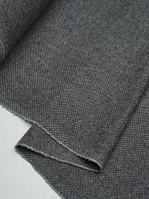 Мерный лоскут Шерсть костюмная Твид цв.Черный, ш.1.5м, шерсть-50%, вискоза-30%, п/э-20%, 250гр/м.кв