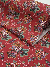 Перкаль "Прекраса" цв.красный, ГОСТ, ш.1.5м, хлопок-100%, 125гр/м.кв