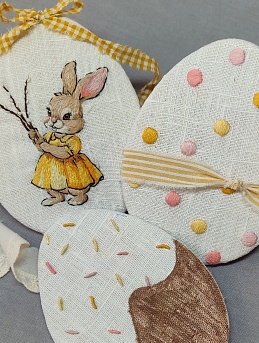 Декор к Пасхе с вышивкой