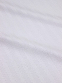 Сатин-страйп цв.Белый (оптически отбеленный) (1см*1см), ш.2.2м, хлопок-100%, 120гр/м.кв