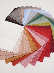 Комплект образцов "Полулён однотонный (176099)"  №1