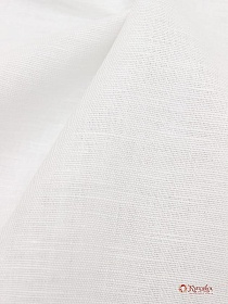 Мерный лоскут - Полулен цв.Белый, ш.1.5м, лен-58%, хлопок-42%, 150гр/м.кв