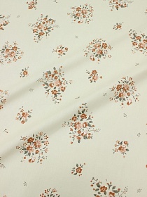 Сатин "Цветочный десерт", ш.2.35м, хлопок-100%, 110гр/м.кв