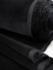 Бархат Премиум "Элит" цв.Черный, ш.1.45м, хлопок-100%, 260гр/м.кв