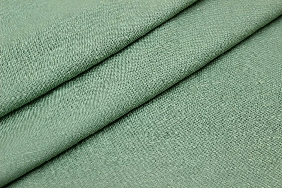 Лен с вискозой с эффектом мятости цв.Винтажная мята, СОРТ2, ш.1.45м, лен-53%, вискоза-47%