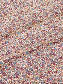 Импорт. хлопок "Цветочная капель" цв.бордовый, ш.1.45м, хлопок-100%, 100гр/м.кв