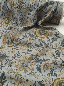 Плательная вискоза Цифр.печать "Райская лиана", ш.1.5м, висоза-80%, нейлон-20%, 90гр/м.