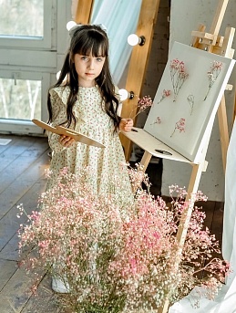 Детское платье из импортного хлопка (ситца)