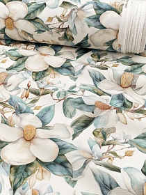 Ткань Дак Цифр.печать "В объятиях магнолии", ш.1.8м, хлопок-65%, п/э-35%, 220гр/м.кв