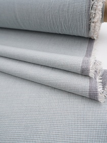 Вареный (стираный) хлопок "Клетка - сетка" цв.св.голубой мох, ш.2.5м, хл-100%,115гр/м.кв