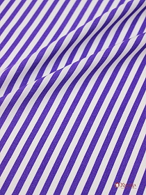 Штапель "Фиолетовые полосы на белом", СОРТ2, ш.1.42м, вискоза-100%, 100гр/м.кв