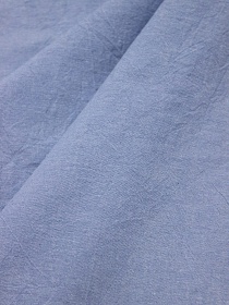 Мерный лоскут - Вареный (стираный) хлопок цв.Сине-голубая дымка меланж, ш.2.5м, хл-100%, 115гр/м.кв