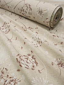 Полулен поэма "Воздушный одуванчик" (на суровом), ш.1.5м, лен-30%, хлопок-70%, 155гр/м.кв