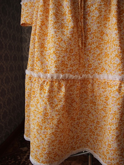 Платье из импортного хлопка "Весенний цвет" 