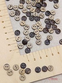 Пуговица кокос, 9мм, 2 отверстия