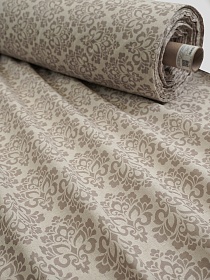 Полулен "Орландо" цв.коричневый (на суровом), ш.2.2м, лен-30%, хлопок-70%, 140гр/м.кв