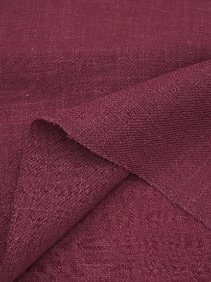 Крапива Рами (Ramie)-диагональ, цв.Бордово-вишневый, ш.1.4м, крапива-100%, 240гр/м.кв