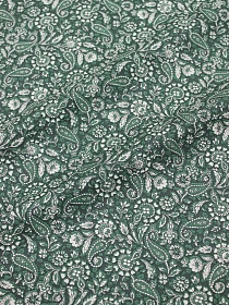Импорт. хлопок "Сальма" цв.зеленый, ш.1.45м, хлопок-100%, 100гр/м.кв