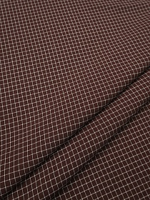 Пестрядь "Средняя клетка на коричневом", ш.1.45м, хлопок-95%, п/э-5%, 140гр/м.кв