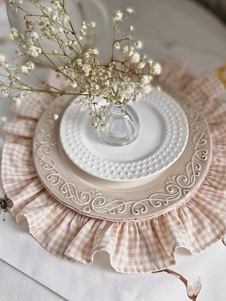 Столовые салфетки из вареного хлопка