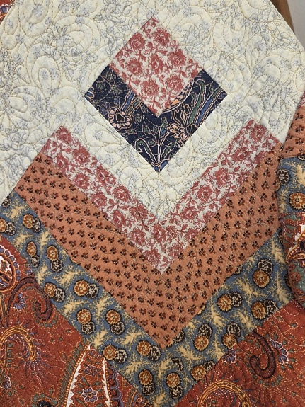 Пальто в технике пэчворк из перкали и импортного хлопка