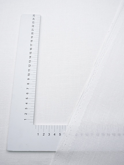 Полулен цв.Белый, СОРТ2, ш.1.5м, лен-30%, хлопок-70%, 140г/м.кв