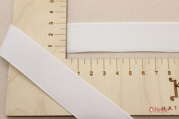 Лента бархатная цв.Молочный, ш.25мм, полиэстер-100%