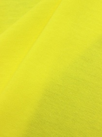 Трикотаж Кулир.гладь цв.Лимон-2, ш.1.96м (0.98м*2, чулок), Карде, хл-100%, 145гр/м.кв