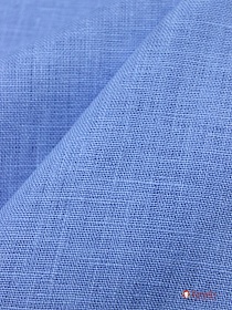 Лен костюмный с эффектом мятости цв.Ярко-голубой, ш.1.45м, лен-100%, 190гр/м.кв