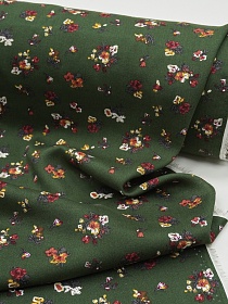 Штапель "Лола" цв.еловая хвоя, СОРТ2,  ш.1.45м, вискоза-100%, 90гр/м.кв