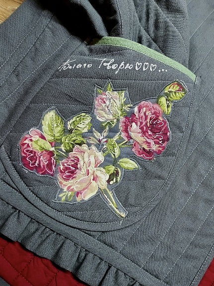 Стильная куртка из полульна