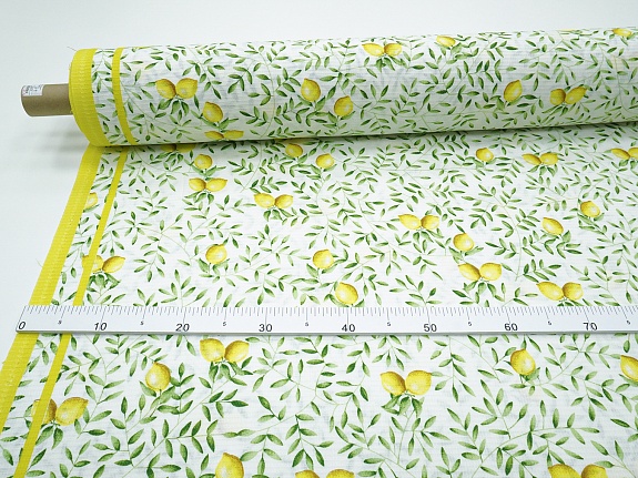 Вафельное полотно "Яркий лимон", ш.1.5м, хлопок-100%, 150гр/м.кв