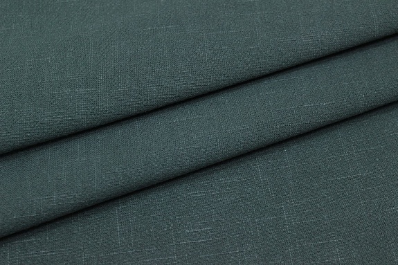 Крапива Рами (Ramie) цв.Темно-зеленая морская волна, ш.1.4м, крапива-100%, 220гр/м.кв