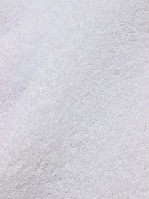 Мерный лоскут - Махровая ткань цв.Белый, шир.1.5м, хлопок-100%, 350гр/м.кв