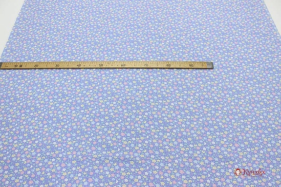 Импорт.хлопок Жатка "Полина" цв.голубой, ш.1.36м, хлопок-100%, 90гр/м.кв