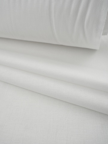 Бязь цв.Белый, ш.0.8м, хлопок-100%, 138гр/м.кв, Тейково